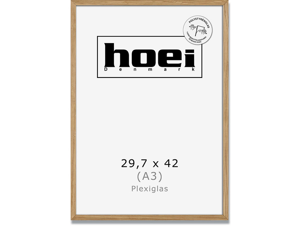 Fotoramme, 29.7x42 cm - A3, Natur, Egetræ, Hoei 120