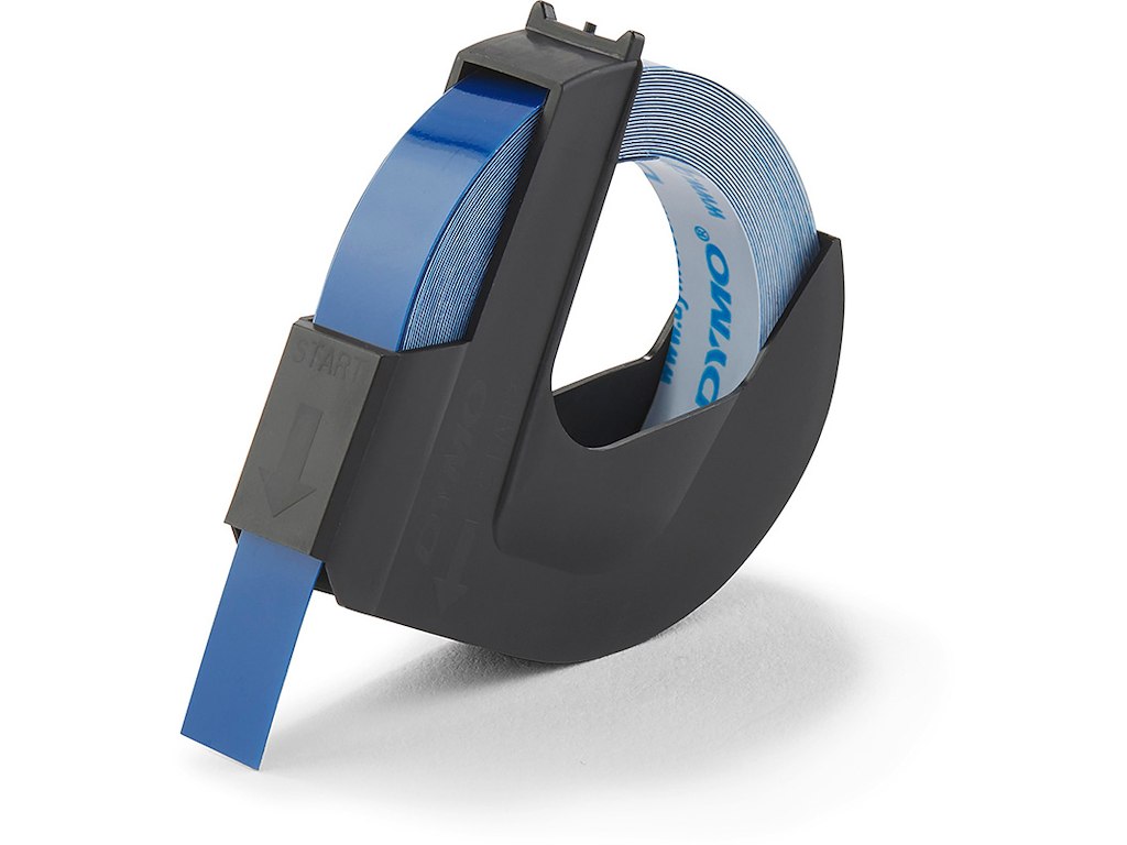 Prægetape, 9mm x 3m, Blå, 1 rulle, Dymo 3D 