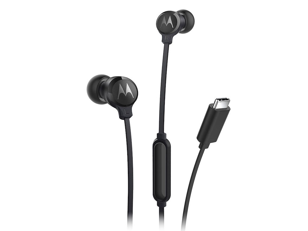 Motorola EARBUDS3CS hovedtelefoner/headset Ledningsført I ørerne Opkald/musik USB Type-C Sort