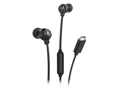 Motorola EARBUDS3CS hovedtelefoner/headset Ledningsført I ørerne Opkald/musik USB Type-C Sort
