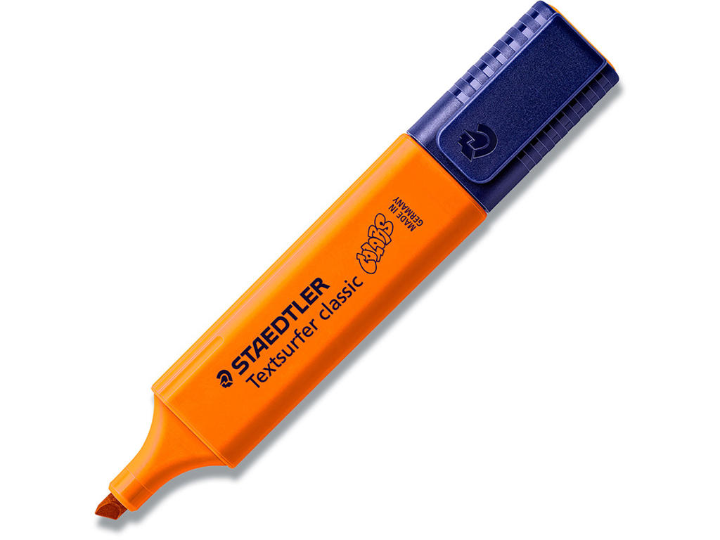 Tekstmarker, Permanent, Orange, 1 stk, Staedtler Textsurfer Classic 364