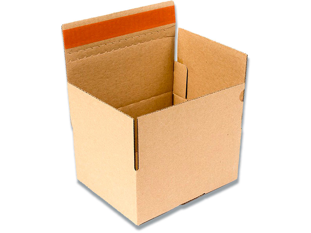 Forsendelsesæske, Smart-Pak, Brun, 400x250x250mm, M/10 kg, Klæbestrimmel og tearstrip