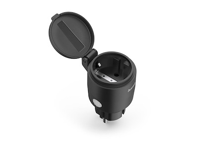 Hama 00176656 smart stik 2300 W Hjem Sort