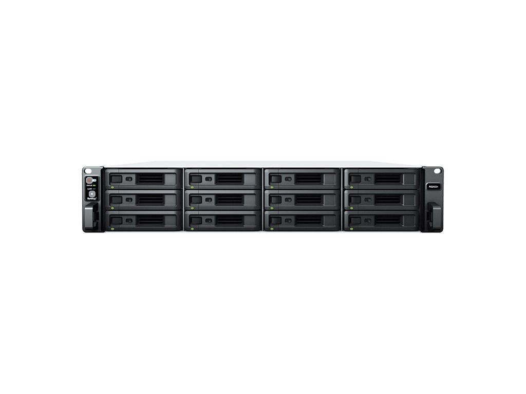 Synology RackStation RS2423+ NAS Stativ (2U) Ryzen Embedded V1780B 8 GB DDR4 60 TB HDD DiskStation Manager Sort