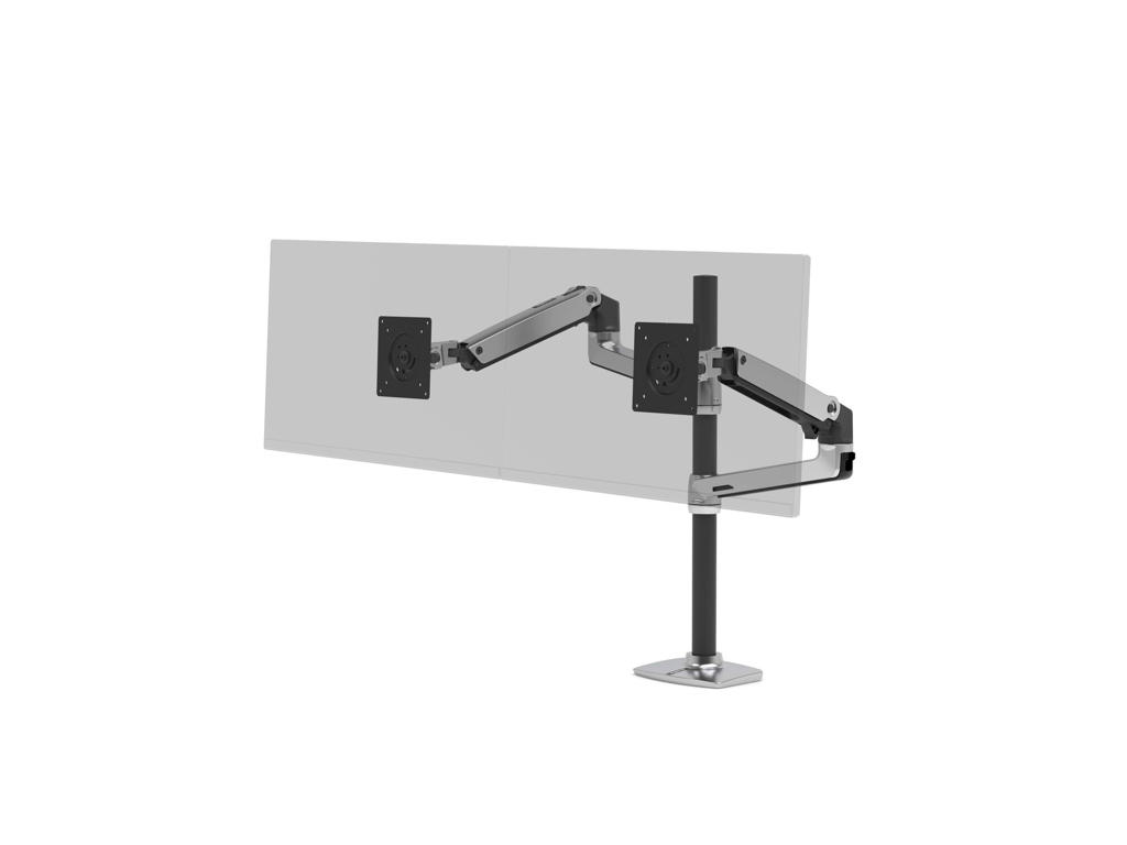 Ergotron LX Series LX Dual Stacking Arm Tall Pole 101,6 cm (40") Skrivebord Aluminium