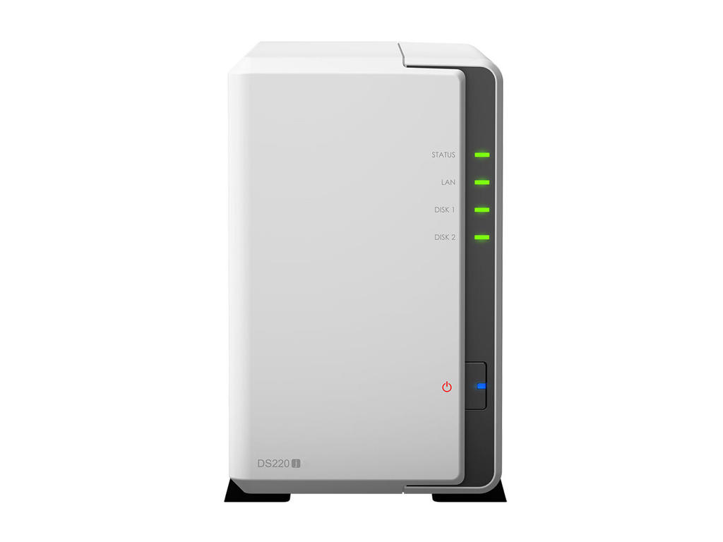 Synology DiskStation DS220j NAS Mini Tower Realtek RTD1296 0,512 GB DDR4 0 TB DiskStation Manager Hvid