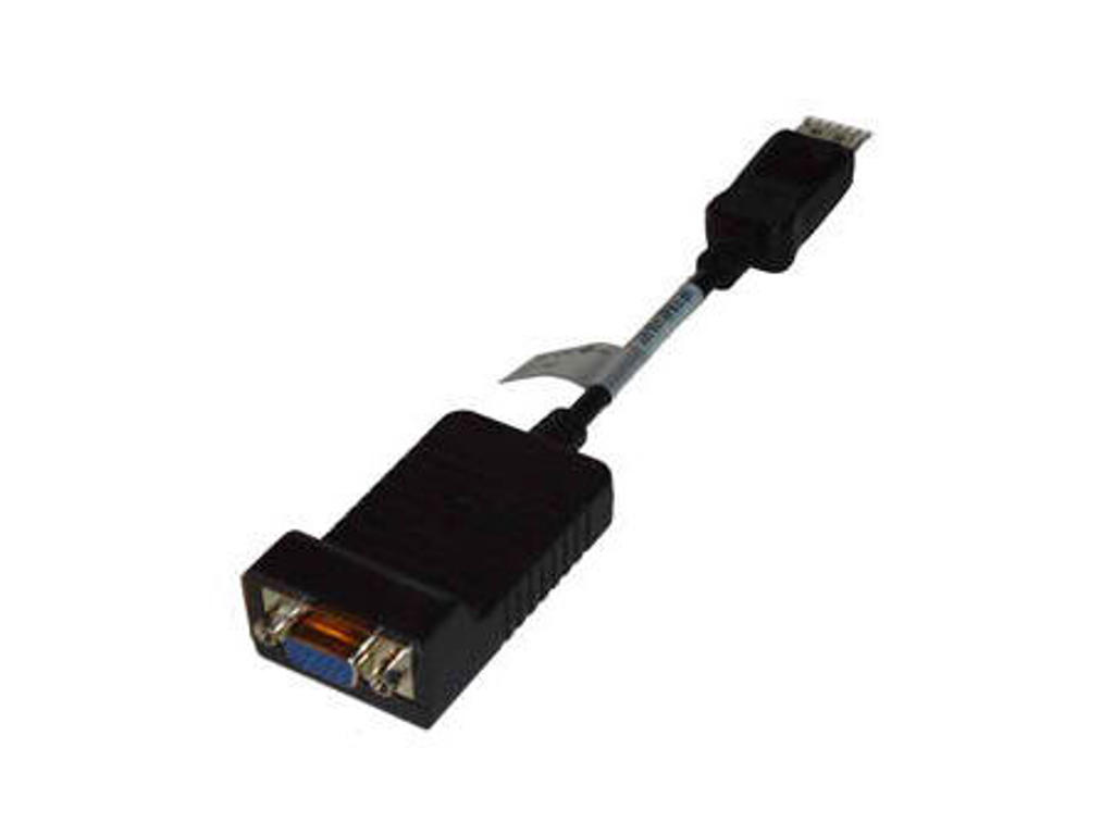 HP 632484-001 videokabel adapter DisplayPort VGA Sort
