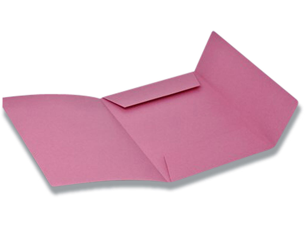 Sagsmappe, 3 klapper, Folio, Rosa, Ferco Nr. 125 