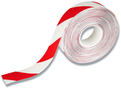 Gulvmarkering, Tape, Rød-hvid, Permanent, Durable DURALINE 50/05