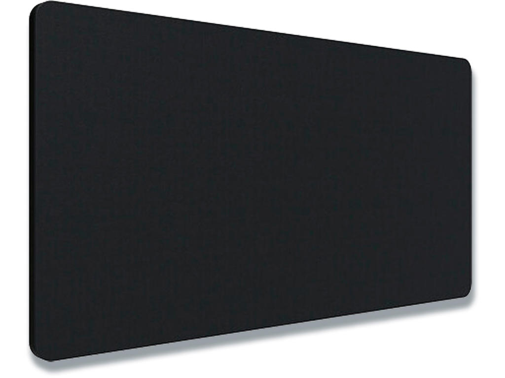 Bordskærm Sort Fiji Stof 1400x700mm, Lintex Edge