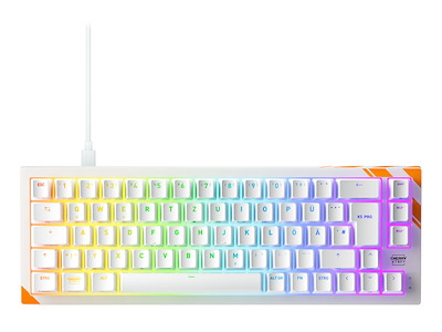 CHERRY K5 PRO TMR COMPACT tastatur Spil USB QWERTZ Tysk Orange, Hvid
