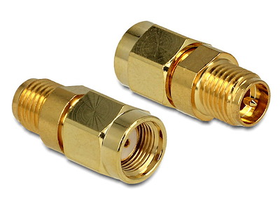 DeLOCK 88875 kabel kønsskifter RP-SMA Guld