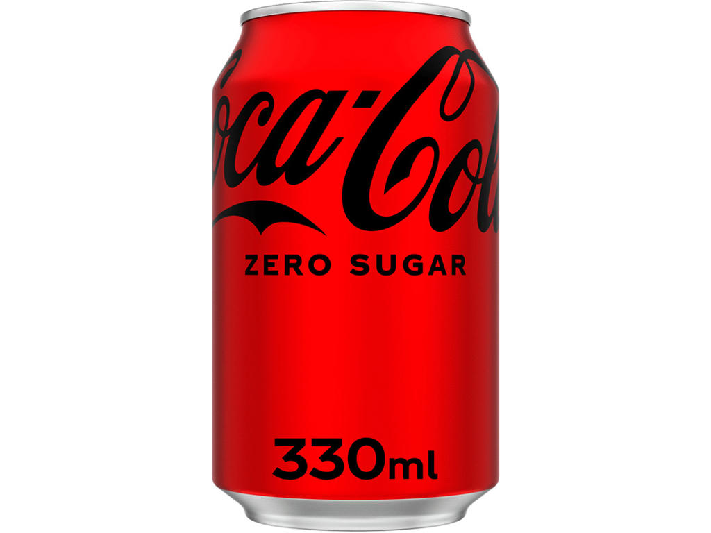 Sodavand, Coca-Cola Zero, 24 x 33cl dåse, Incl. pant