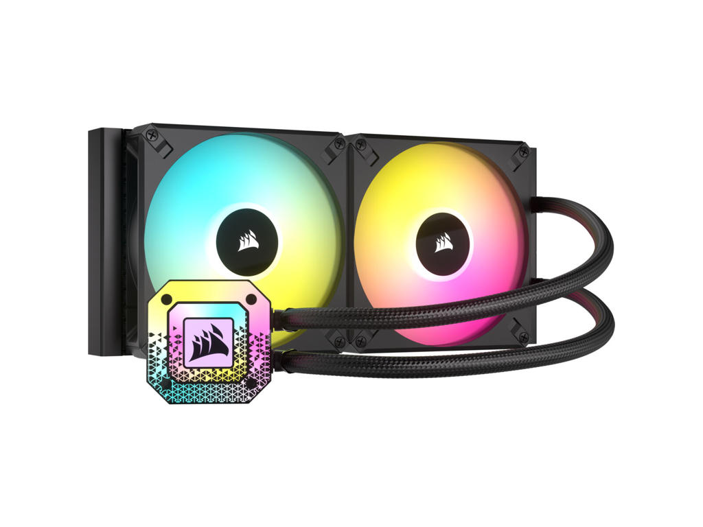 Corsair CW-9060069-WW Computerkølesystem Processor Alt-i-en væskekøler 14 cm Sort 1 stk