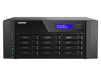 QNAP QAI-h1290FX NAS Tower EPYC 7302P 128 GB DDR4 0 TB QuTS hero Sort