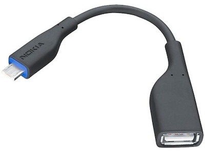 Nokia CA-157 USB-kabel USB A Micro-USB B Sort