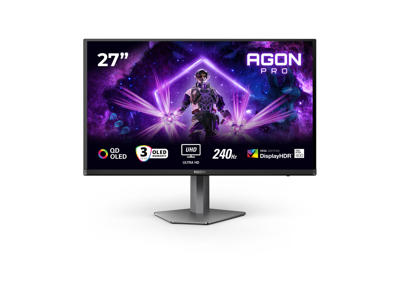 AOC G2 AG276UZD computerskærm 67,3 cm (26.5") 3840 x 2160 pixel 4K Ultra HD OLED Sort