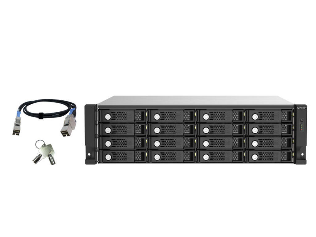 QNAP TL-R1620Sep-RP HDD kabinet Sort, Grå 2.5/3.5"