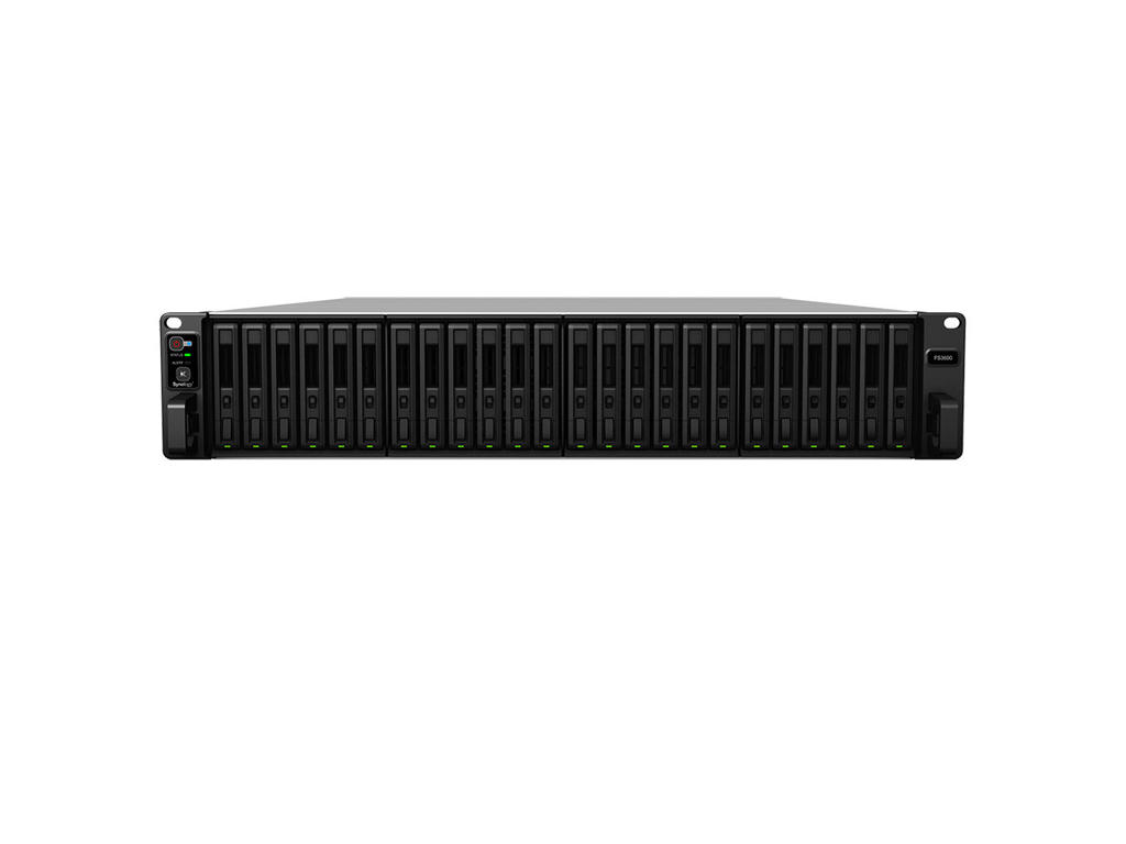 Synology FlashStation FS3600 NAS & lagringsserver Stativ (2U) Intel® Xeon® D D-1567 16 GB DDR4 0 TB Sort