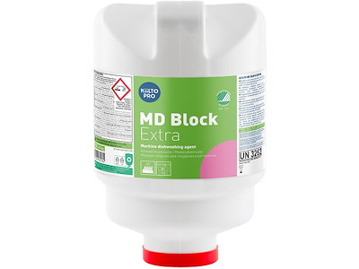 Maskinopvask, Til automatisk doseringsanlæg, Uden klor, 4.95 kg,Kiilto Pro MD Block Extra