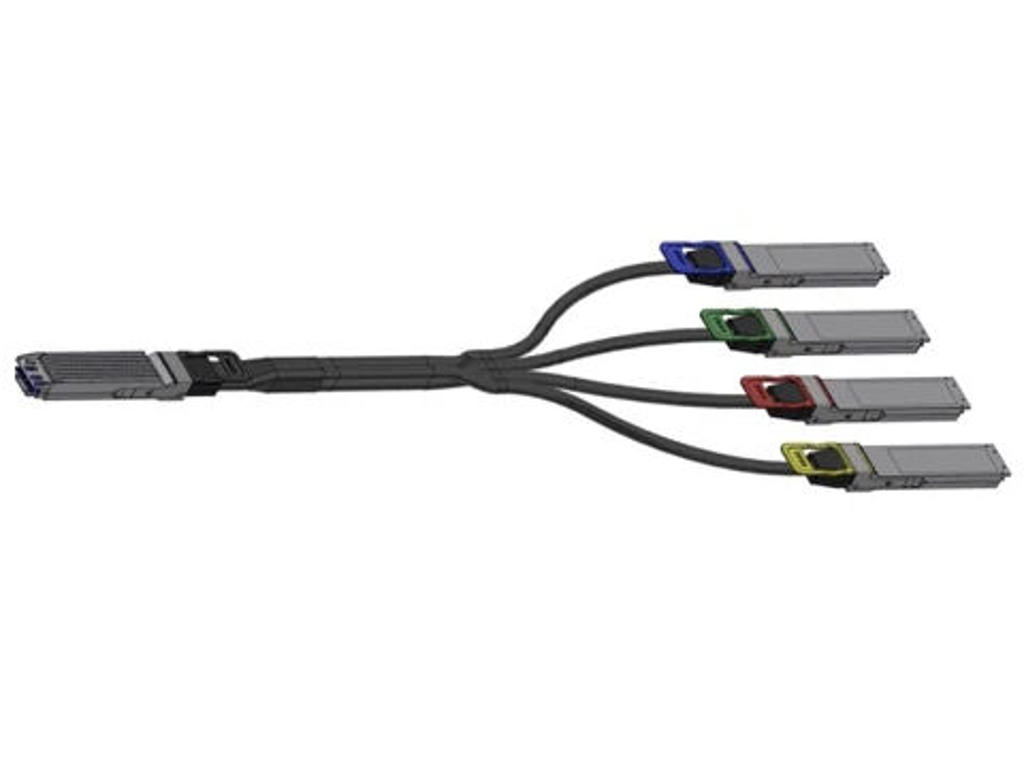 Nvidia MCP7Y50-N001 InfiniBand og fiberoptisk kabel 1 m OSFP 4xOSFP Sort