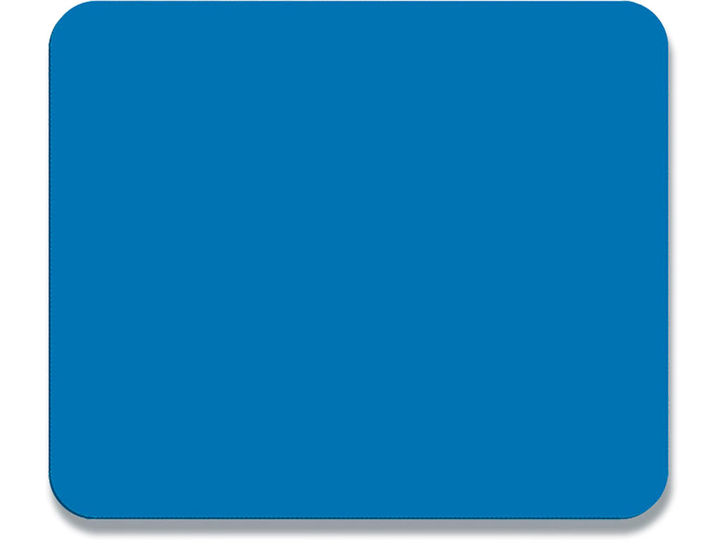 Musemåtte, Blå, 5 mm, Polyester overflade-Gummiunderlag, Fellowes 