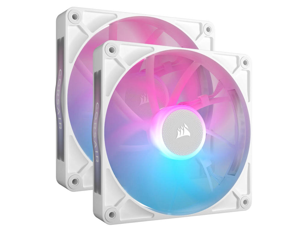 Corsair iCUE LINK RX140 RGB Computerkabinet Ventilator 14 cm Hvid 2 stk