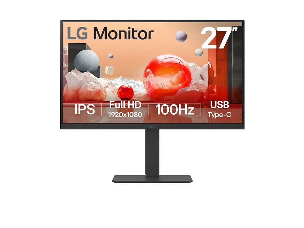 LG 27BA650-B computerskærm 68,6 cm (27") 1920 x 1080 pixel Fuld HD LCD Sort