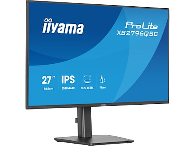 iiyama ProLite XB2796QSC-B1 computerskærm 68,6 cm (27") 2560 x 1440 pixel Quad HD LED Sort