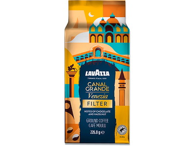 Kaffe, Filter formalet, Lys-mellemristet, 226.8 g, 1 pose, Lavazza Tales of Italy Canal Grande