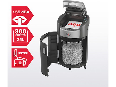 Makuleringsmaskine, Mikro, 300/8 ark, P5, Rexel ShredMax AutoFeed+ 300M