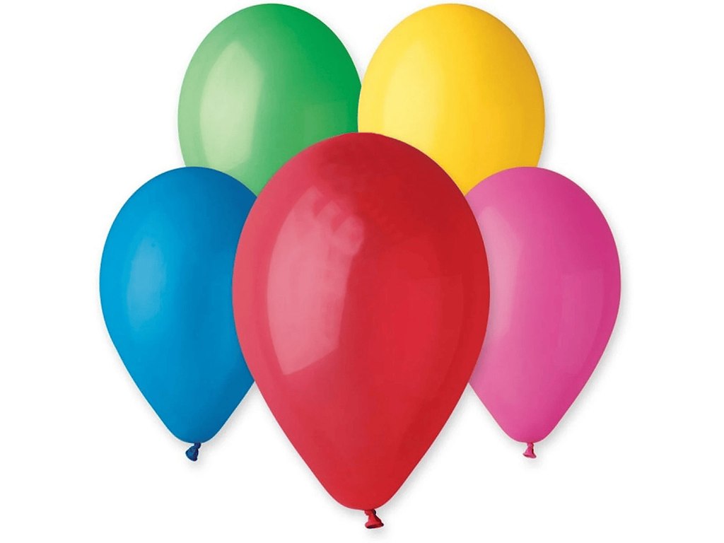 Balloner, Rund, Assorteret, 100 stk, Viborg Ballon