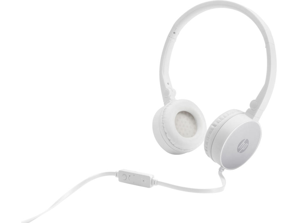 HP H2800 Headset Ledningsført Opkald/musik Sølv, Hvid