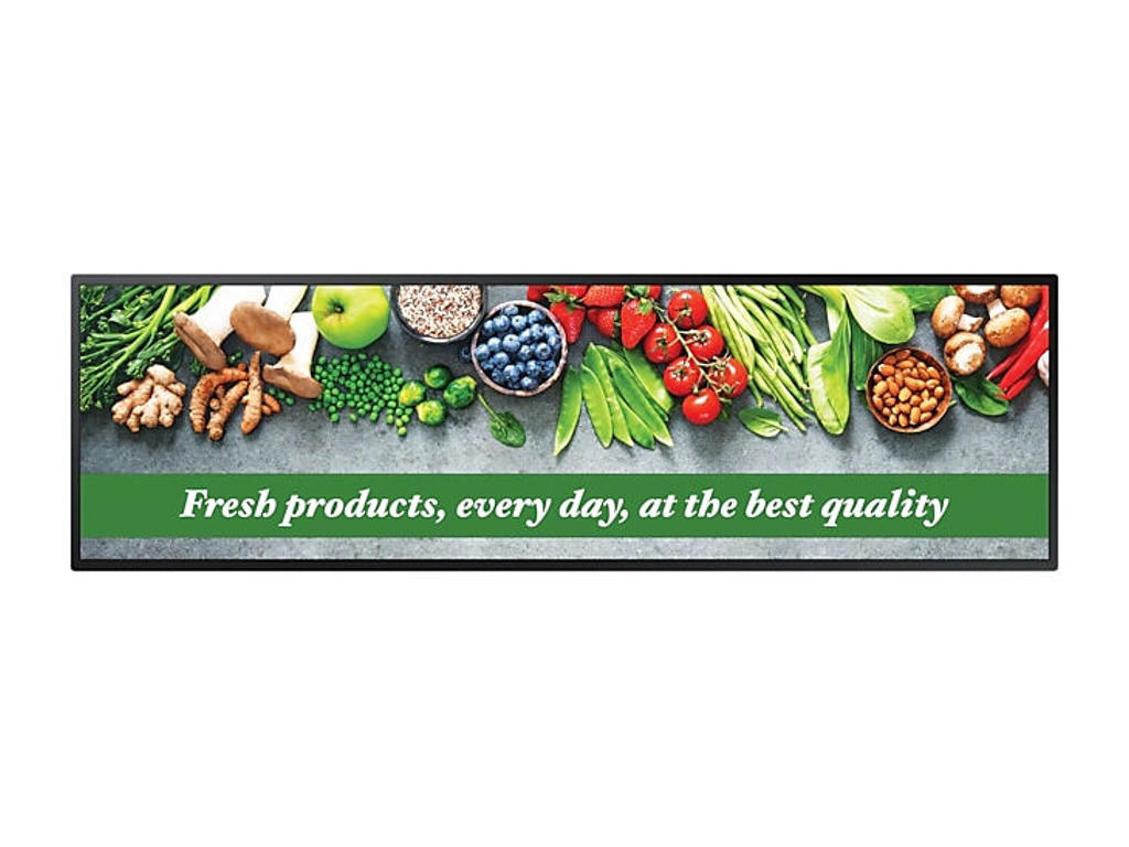 Samsung SH37C Panorama design 94 cm (37") LCD Wi-Fi 700 cd/m² Sort Tizen 7.0 24/7