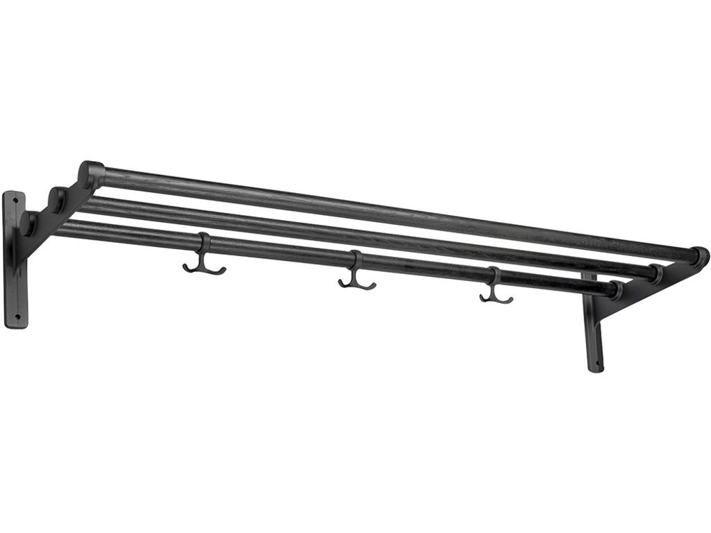 Hatte- og skohylde tilpasset længde, Nostalgi, Sortbejdset eg/sort, Essem Design DK