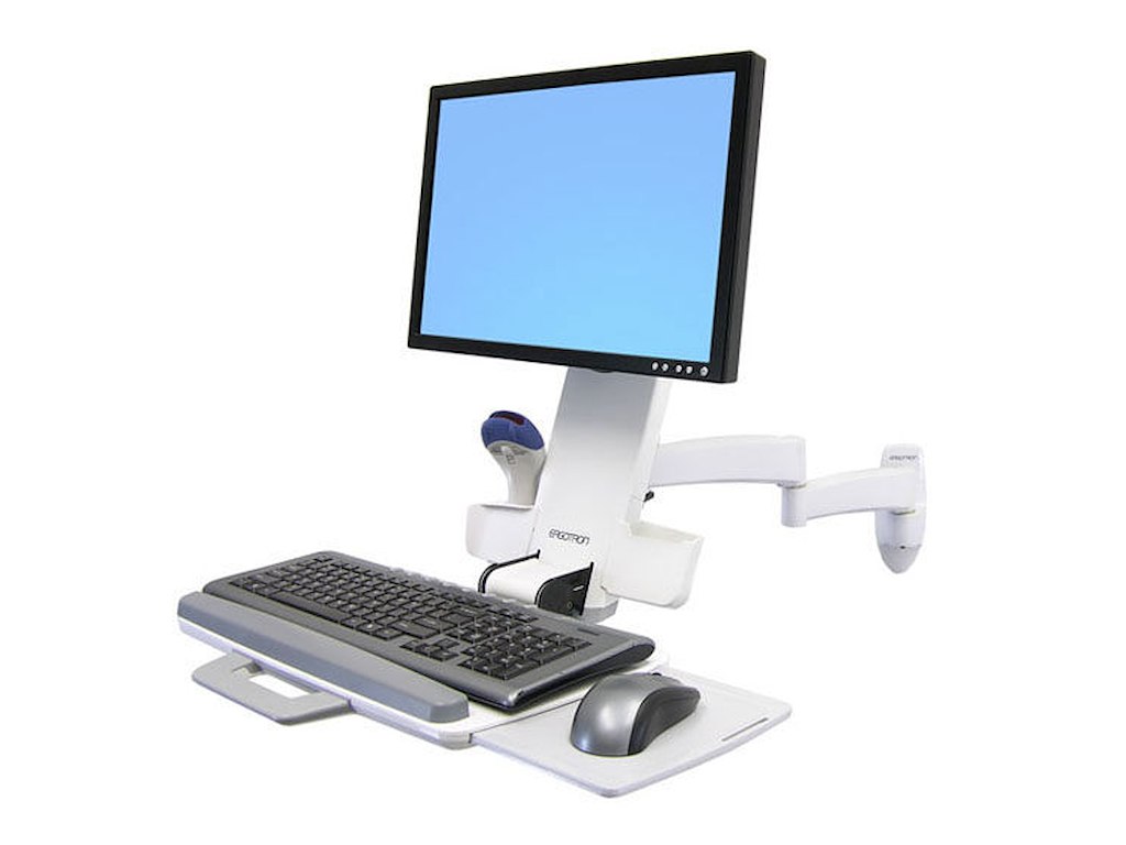 Ergotron 200 Series Combo Arm 61 cm (24") Væg Hvid