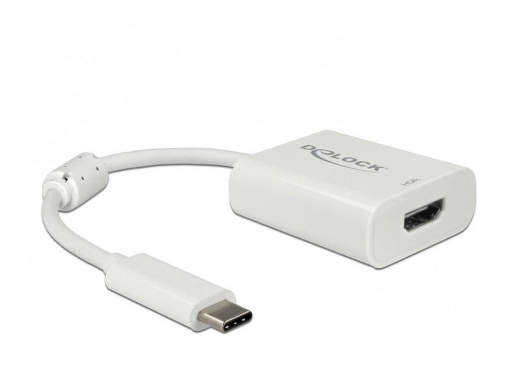 DeLOCK 63937 videokabel adapter 0,1 m USB Type-C HDMI Hvid