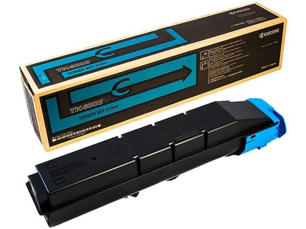 Toner, TK-8505C, Cyan-blå, 20.000 sider, Kyocera 