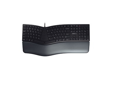 CHERRY KC 4500 ERGO tastatur Universel USB QWERTY US engelsk Sort