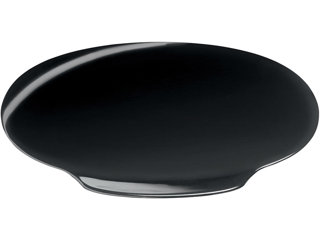 Låg til affaldsspand, Sort, Oval, Tork B1