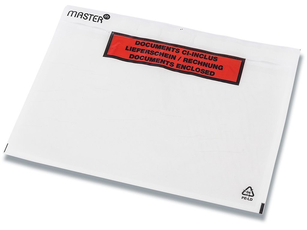 Følgeseddellommer, ''Dokumenter'' på 3 sprog, C5, 1000 lommer, Master'In Performance 