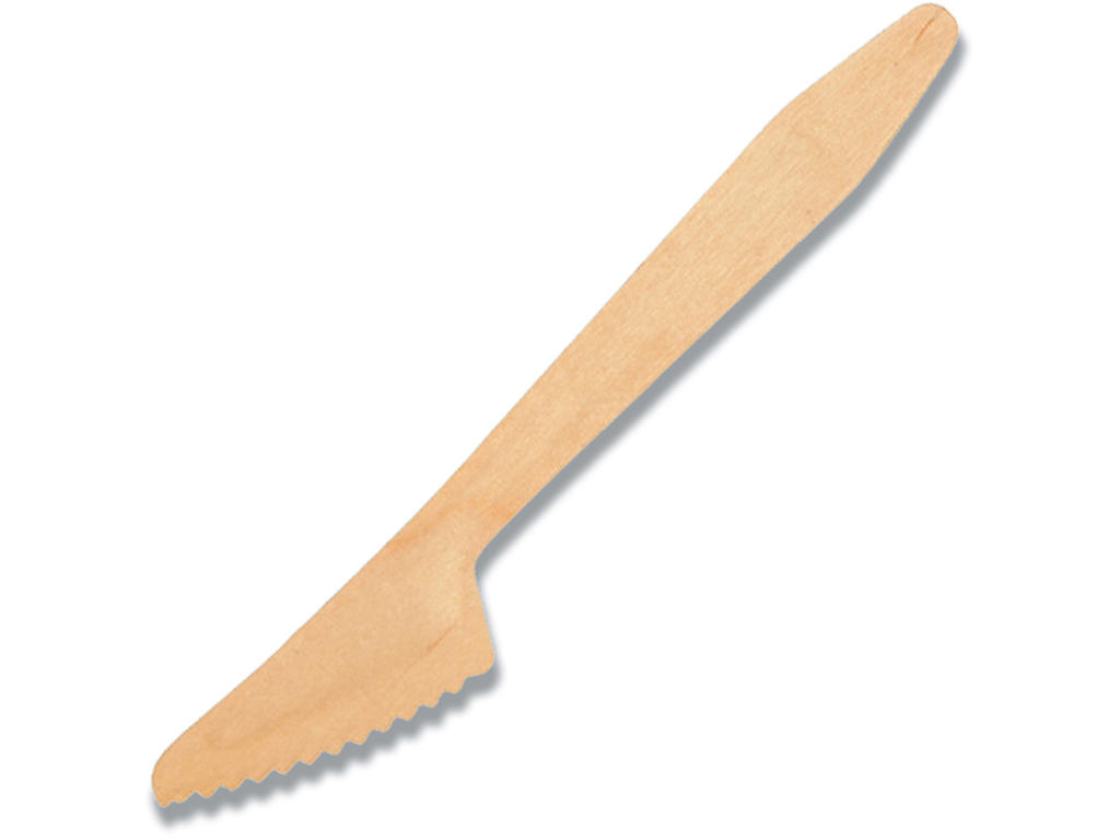 Kniv, Engangs, Birketræ, 16 cm, 100 stk, Gastro 