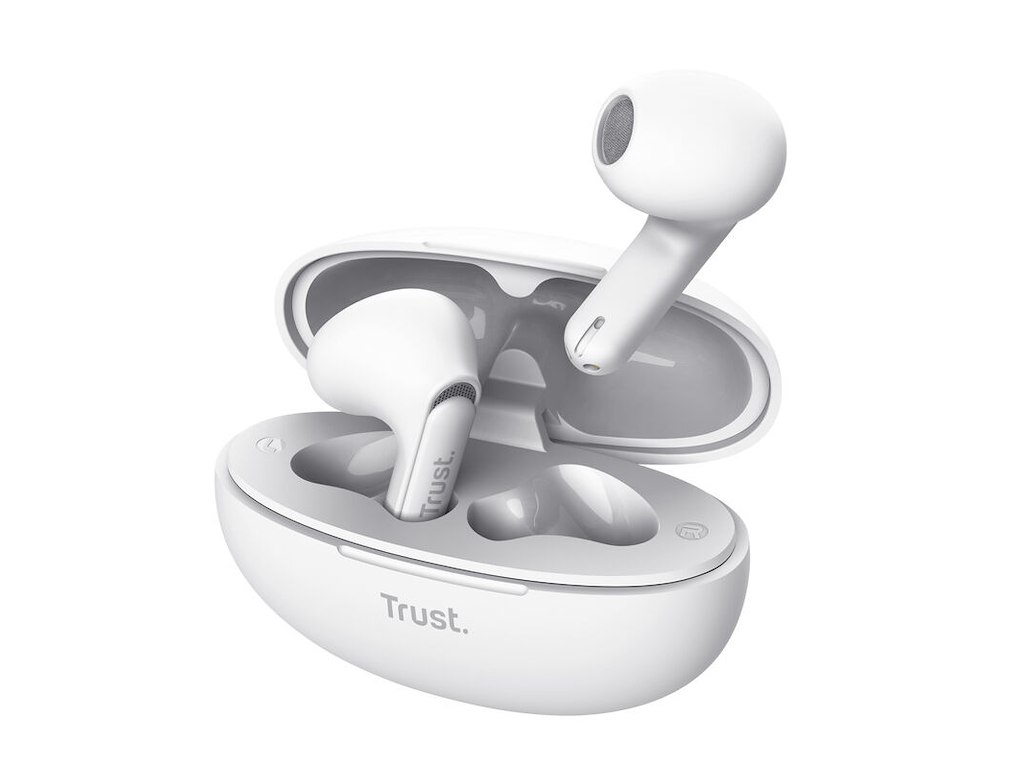 Trust Yavi Headset True Wireless Stereo (TWS) I ørerne Opkald/musik USB Type-C Bluetooth Hvid