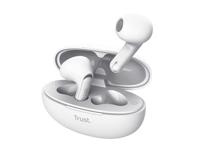 Trust Yavi Headset True Wireless Stereo (TWS) I ørerne Opkald/musik USB Type-C Bluetooth Hvid