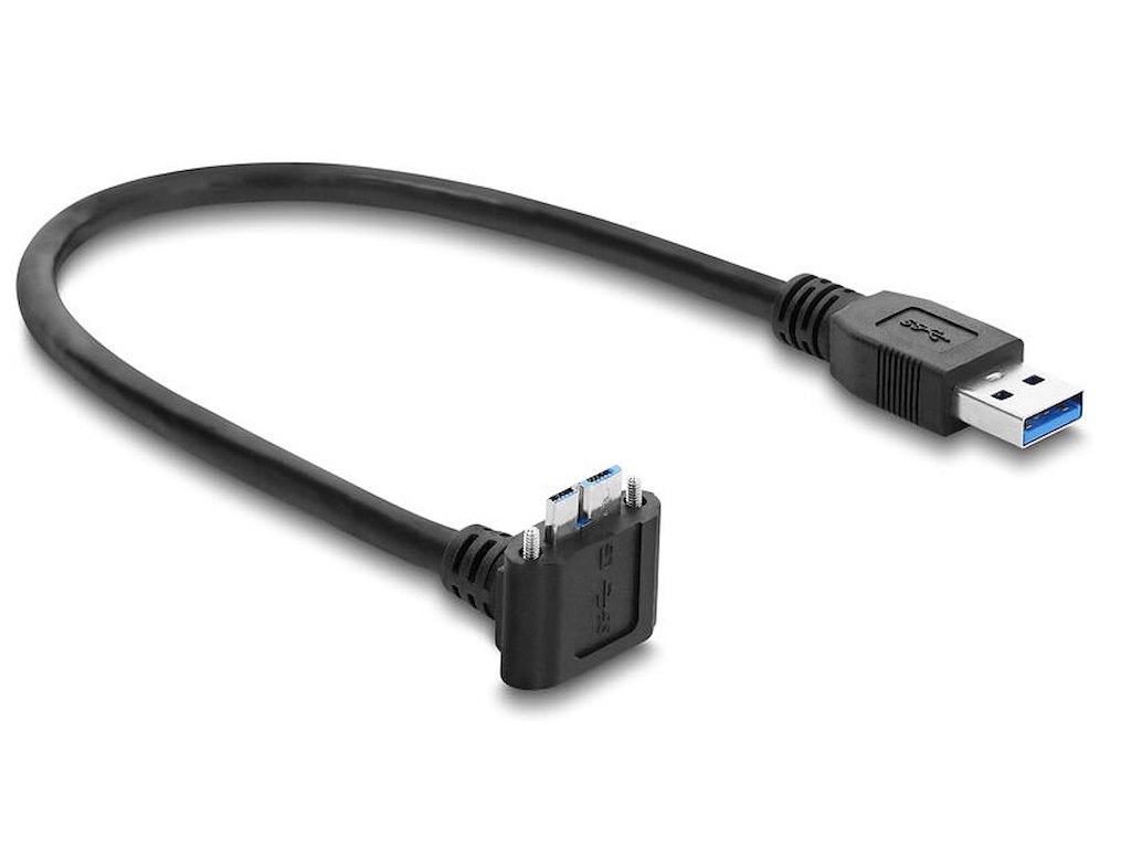 DeLOCK 80661 USB-kabel 0,3 m USB A Micro-USB B 5 Gbit/sek. Sort