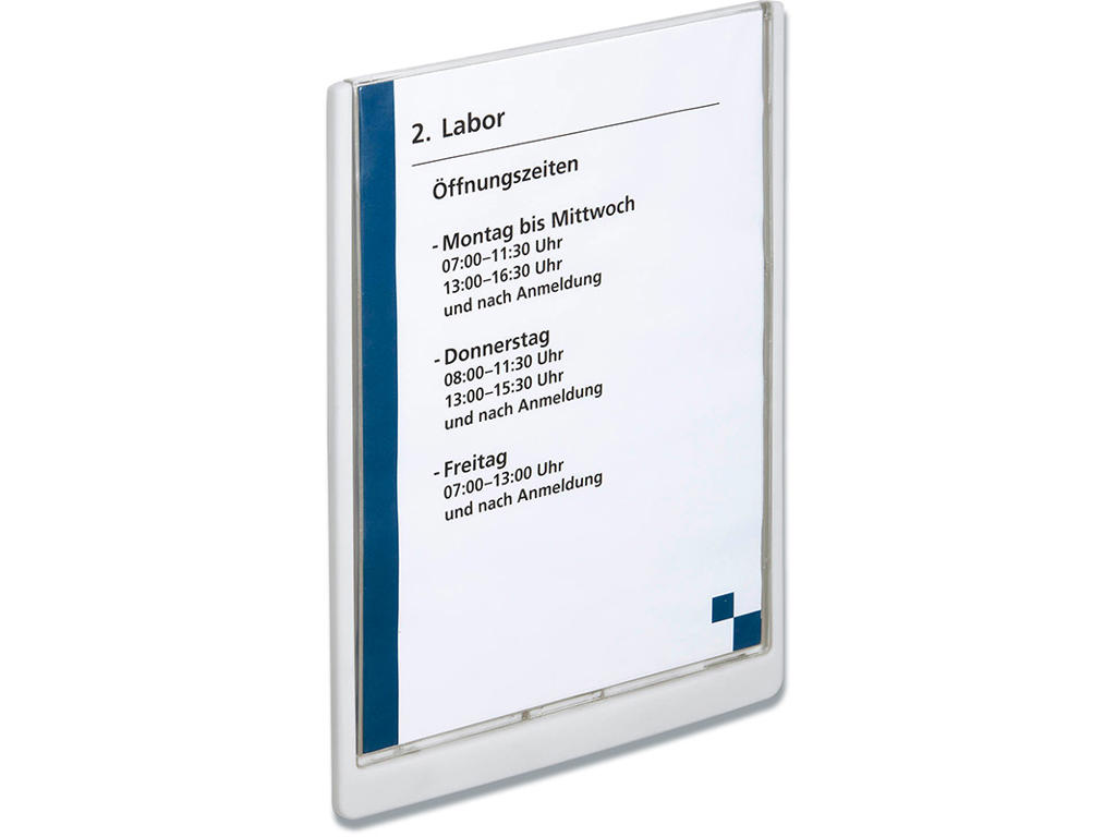 Dør og vægskilt CLICK SIGN 210x297mm (A4 høj) Hvid