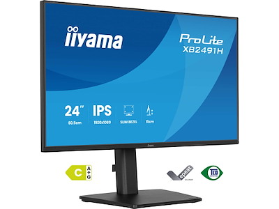 iiyama ProLite XB2491H-B1 computerskærm 60,5 cm (23.8") 1920 x 1080 pixel Fuld HD LCD Sort