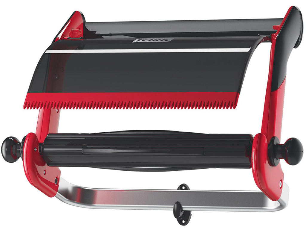 Stativ, Til aftørringsruller, Væg, Sort-rød, Tork W1