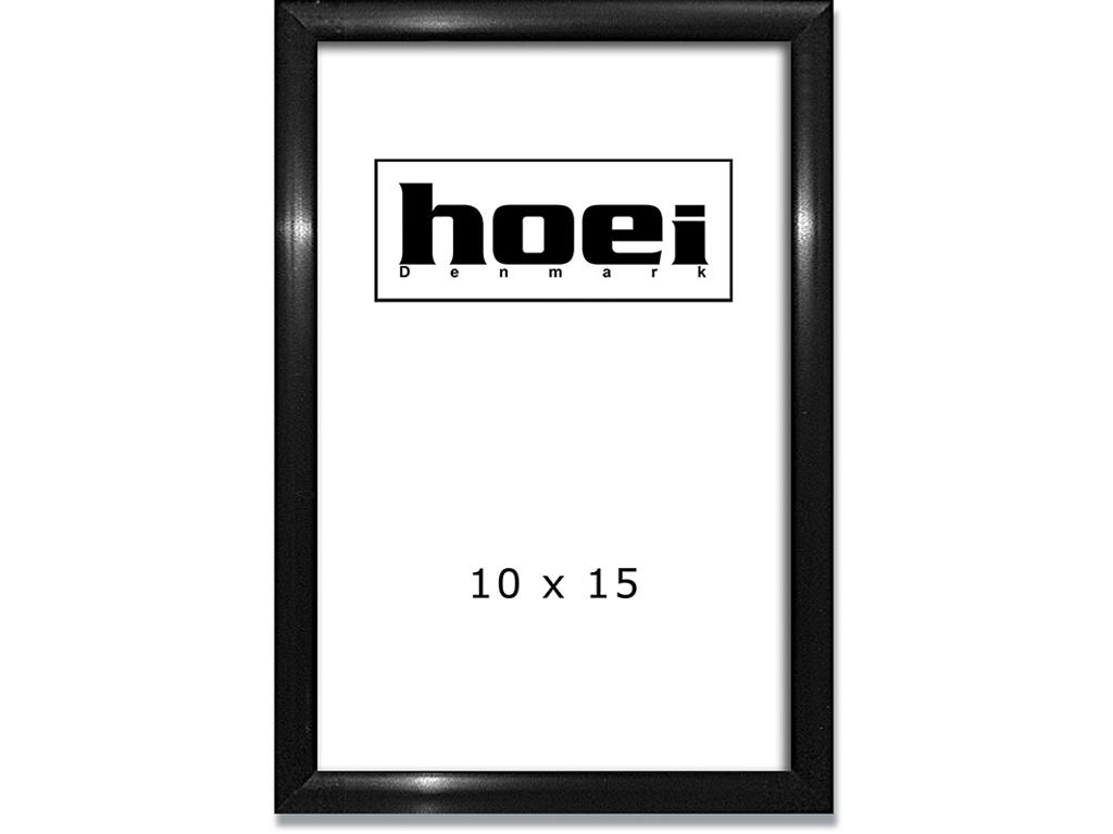 Skifteramme, 10x15 cm, Sort, Frontplade: Glas, Hoei Cadre 672