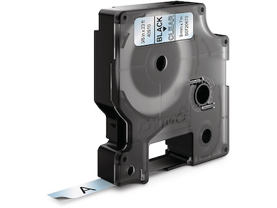 Labeltape, 9mm x 7m, Sort på Transparent, 1 rulle, Dymo D1 40910